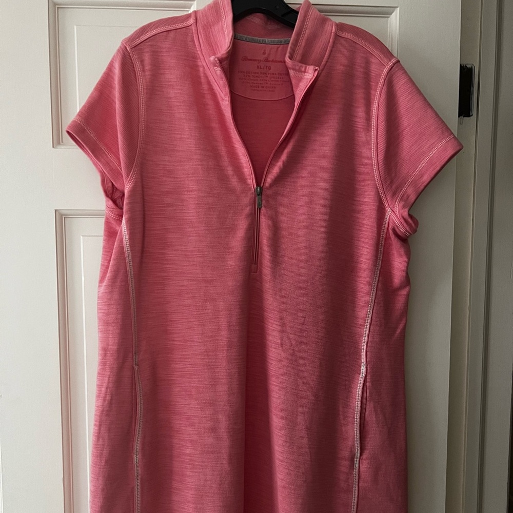 Tommy Bahama Tobago bay half zip dress.